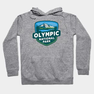 Olympic National Park Landscape Badge Hoodie